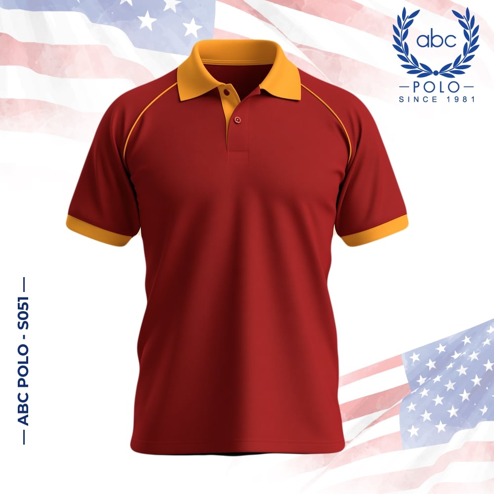 เสื้อโปโลพนักงาน สีแดง S051