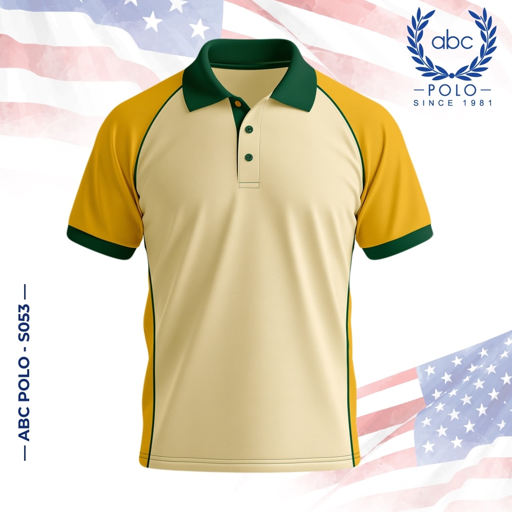 เสื้อโปโลพนักงาน สีครีม S053